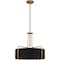 Quoizel Hanley 4-Light Aged Brass Pendant QP5596AB - alternate 4